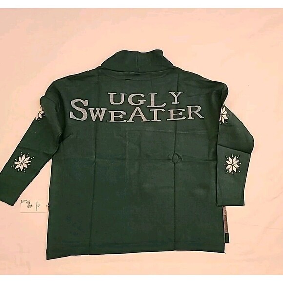 Lillusory Reindeer Ugly Christmas Turtleneck Sweater - Unisex size Medium - Picture 10 of 12